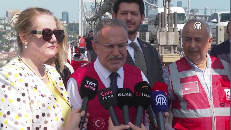 İstanbul'daki köprülere Türk bayrağı asıldı - Resim: 8